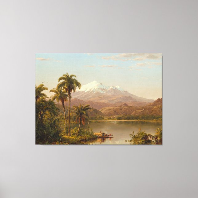 LIENZO IGLESIA EDWIN FREDERIC - TAMACA PALMS - 1854 - (Anverso)