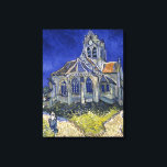 Lienzo Iglesia en Auvers por Van Gogh Painting Art<br><div class="desc">La iglesia de Auvers-sur-Oise,  vista desde el Chevet por Vincent van Gogh</div>