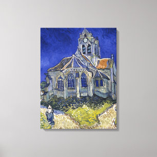 Lienzo Iglesia en Auvers por Van Gogh Painting Art
