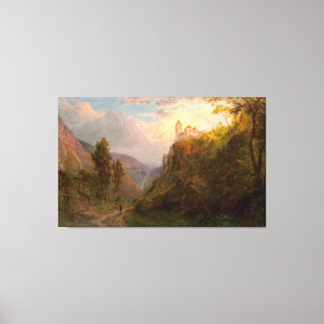 Lienzo IGLESIA FREDERIC E. El monasterio de San Pedro 187 (Anverso)