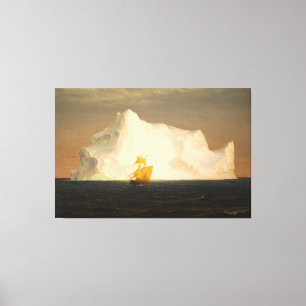 LIENZO IGLESIA FREDERIC EDWIN - EL ICEBERG - 1891 -