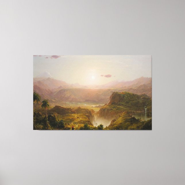 Lienzo IGLESIA FREDERIC EDWIN - Los Andes de Ecuador 1855 (Anverso)