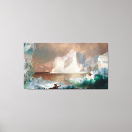 LIENZO IGLESIA FREDERIC EDWIN - LOS ICEBERGS - 1861 -