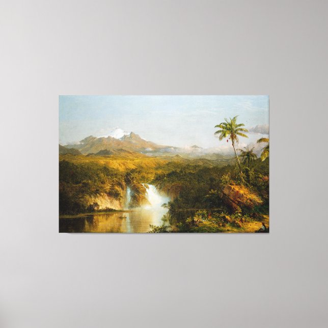 LIENZO IGLESIA FREDERIC EDWIN - VISTA DE COTOPAXI - 1857  (Anverso)