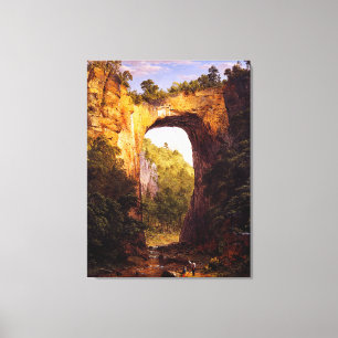 LIENZO IGLESIA FREDÉRICA EL PUENTE NATURAL, VIRGINIA 1852