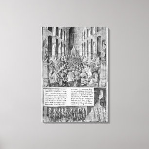 Lienzo Iglesia santa del sepulcro de la reconquista de