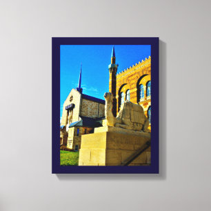 Lienzo Iglesia y mezquita
