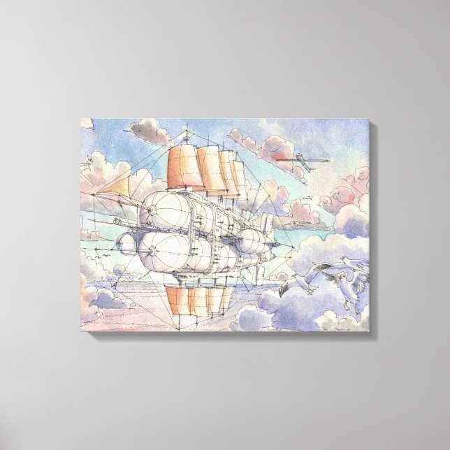 Lienzo Il Veliero Volante (Anverso)