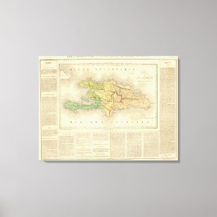 Lienzo Ile St Domingue o Haití