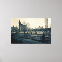 Illinois Central Railroad Building Train Chicago