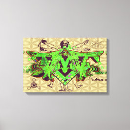 LIENZO ILLUMINATI DMT GRAFFITI CANVAS FLORES DE VIDA