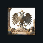 Lienzo IllyrianAltarRelics-SacredEagleArtBundleIVHERSYM<br><div class="desc">Step into the world of Ancient Illyrian Majesty. This exclusive Sacred Eagle Art Bundle (Part 1) features a double-headed eagle meticulously rendered in royal white marble with liquid gold accents. Inspired by ancient altar relics, this piece blends historical symbolism with modern Art Deco luxury. Exclusive digital art series by Ta-Bo...</div>