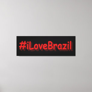 Lienzo "iLoveBrazil" es un diseño muy bonito. ¡Hazte con 