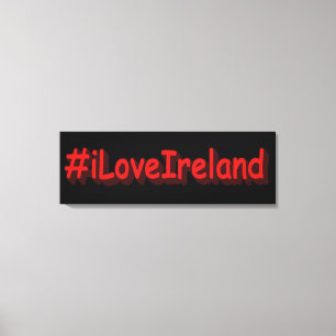Lienzo "iLoveIrelands" Diseño bonito. Comprar ahora