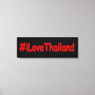 Lienzo "iLoveThailand" Diseño bonito. Comprar ahora