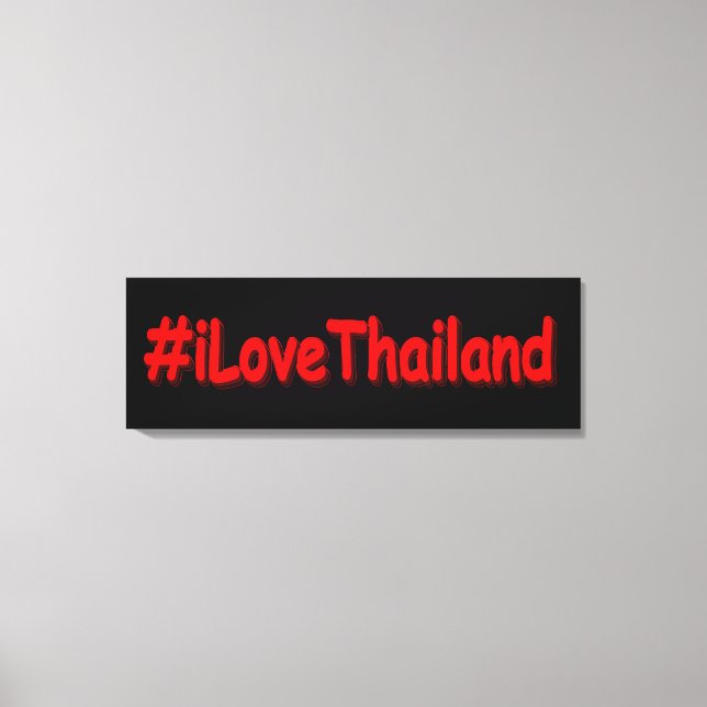 Lienzo "iLoveThailand" Diseño bonito. Comprar ahora (Anverso)
