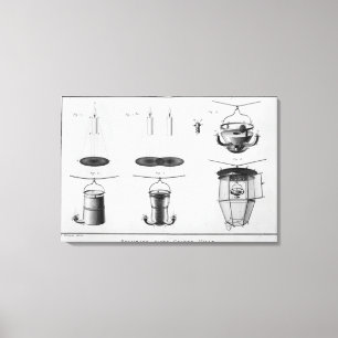 Lienzo Iluminación de una ciudad grande