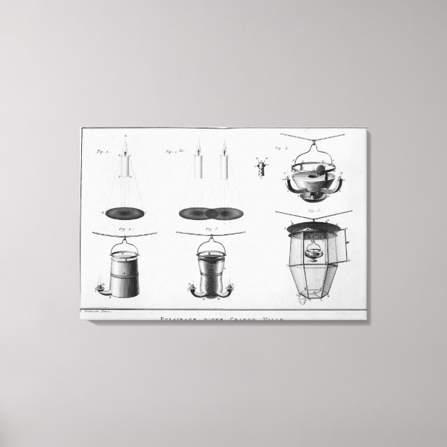 Lienzo Iluminación de una gran ciudad (Anverso)