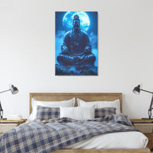 Lienzo Iluminación en Azul