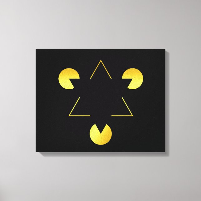 Lienzo Ilusión de la estrella dorada (Anverso)