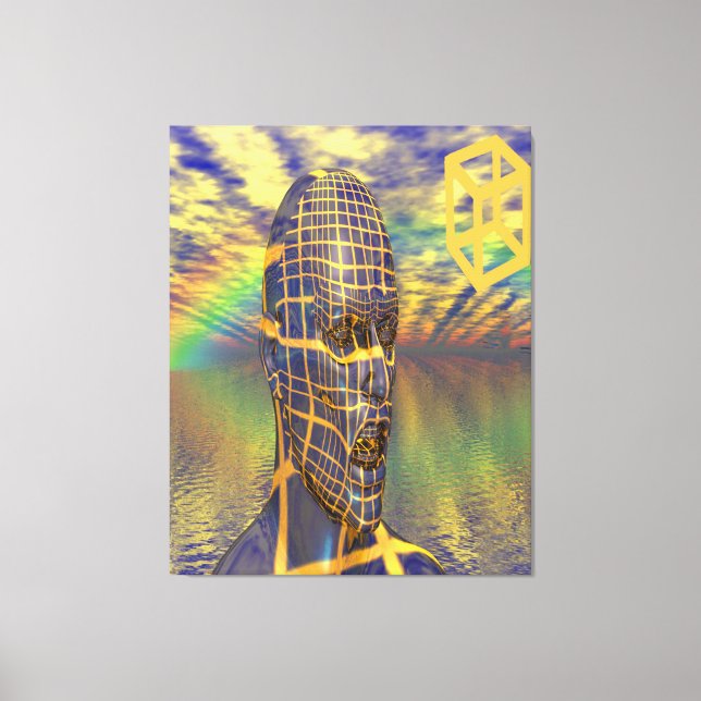 Lienzo Ilusión del planeta (Anverso)