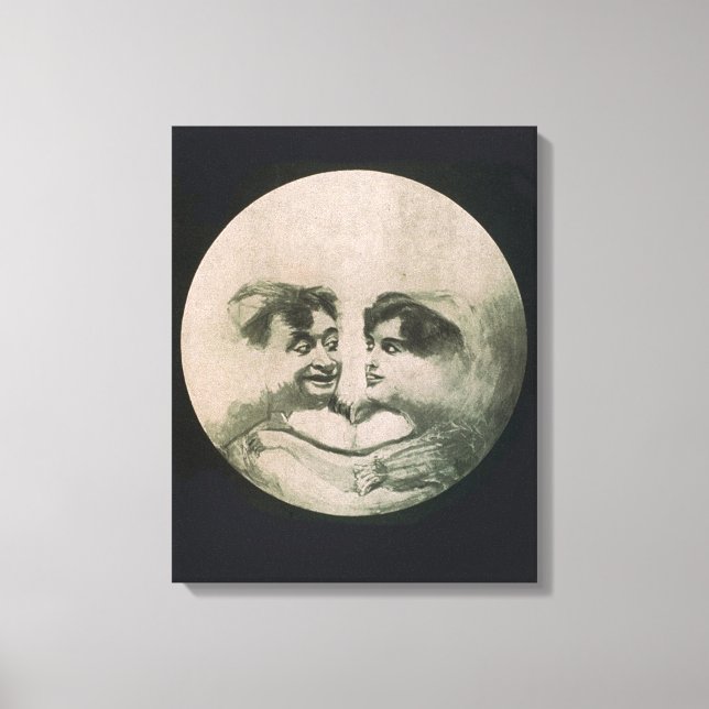 Lienzo Ilusión óptica lunar (Anverso)