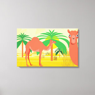 Lienzo Ilustracion Camels