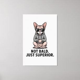 Lienzo Ilustración de actitud de gato Sphynx superior