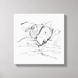 Lienzo Ilustración de amante de perros Beagle
