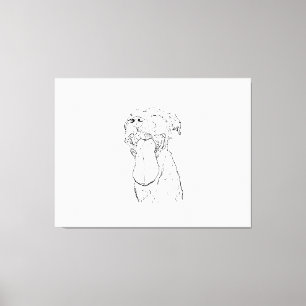 Lienzo Ilustración de American Staffordshire Terrier