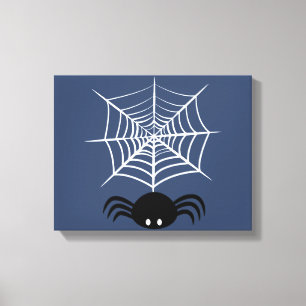 Lienzo Ilustración de araña espeluznante de Halloween