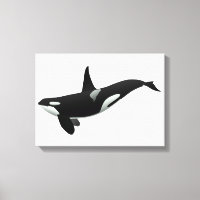 Ilustracion de ballena orca - Elegir color de fond