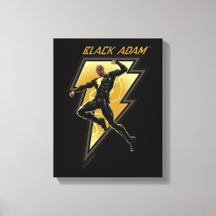Lienzo Ilustracion de caracteres Black Adam Lightning Bol