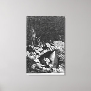 Lienzo Ilustracion de 'de la tierra al Moon
