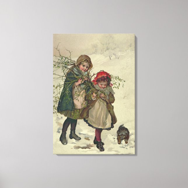 Lienzo Ilustracion de Fairy Árbol de Navidad, pub. 1886 (Anverso)