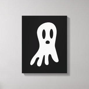 Lienzo Ilustración de fantasmas góticos espeluznantes