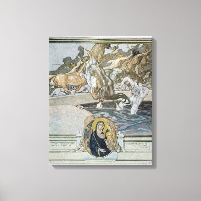 Lienzo Ilustracion de la 'Divina Comedia' de Dante (Anverso)