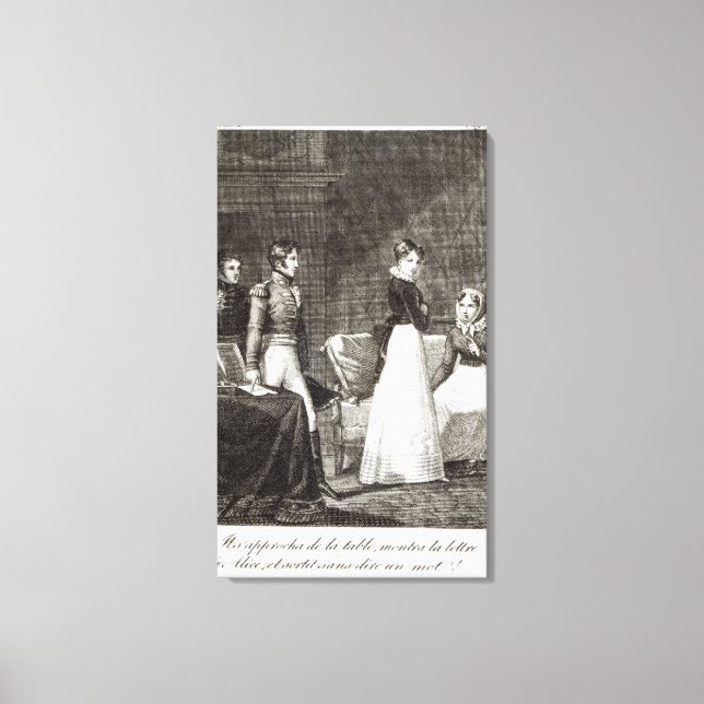 Lienzo ilustracion de 'La Famille Elliot' (Anverso)