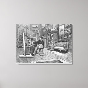Lienzo Ilustracion de "Le Monde Illustre