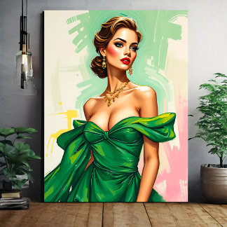 Lienzo Ilustracion de moda