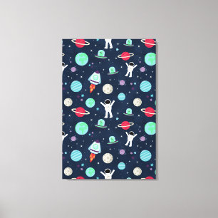 Lienzo Ilustración de patrón espacial