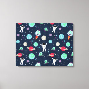 Lienzo Ilustración de patrón espacial