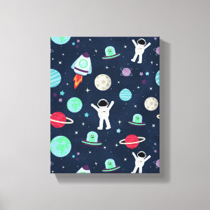 Lienzo Ilustración de patrón espacial