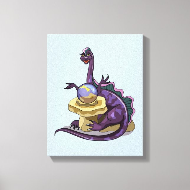 Lienzo Ilustracion De Un Contador De Fortuna Plateosaurus (Anverso)