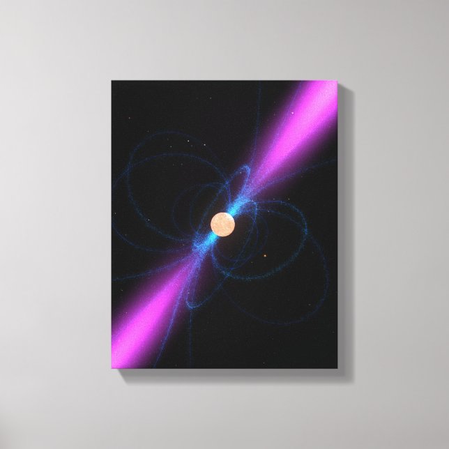 Lienzo Ilustracion de un pulsar (Anverso)