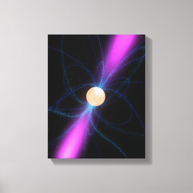 Lienzo Ilustracion de un pulsar 2 (Anverso)