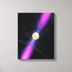 Lienzo Ilustracion de un pulsar 2