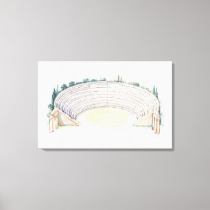 Lienzo Ilustracion del anfiteatro romano