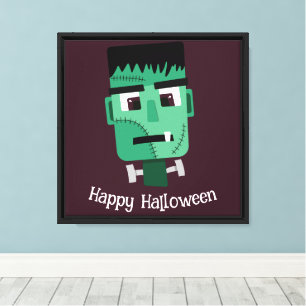 Lienzo Ilustración del Monstruo de Frankenstein