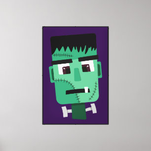 Lienzo Ilustración del Monstruo de Frankenstein